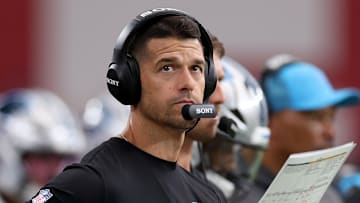 Carolina Panthers head coach Dave Canales