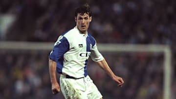 Chris Sutton of Blackburn in action