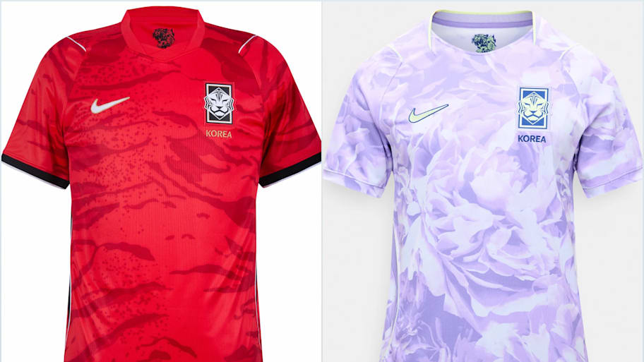 South Korea’s World Cup jerseys. 