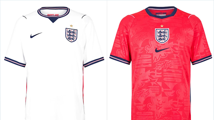 England’s 2026 World Cup jerseys. 