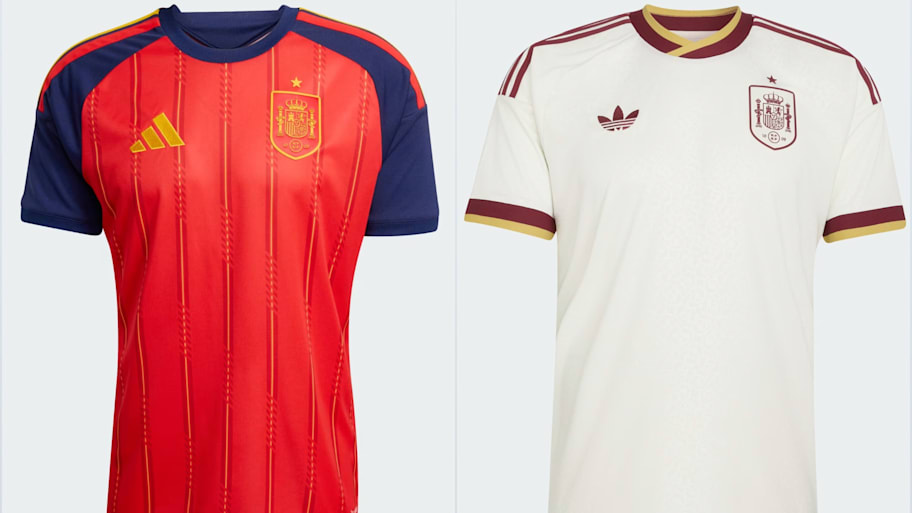 Spain’s 2026 World Cup home and away jerseys. 