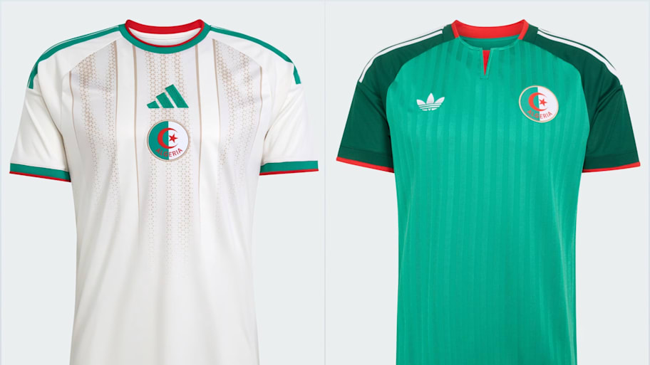 Algeria’s 2026 World Cup home and away jerseys. 