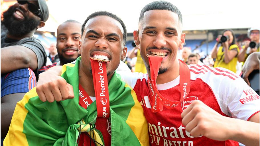 Gabriel Magalhães (left) and William Saliba (right) 