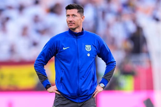 Robert Lewandowski of Barcelona 