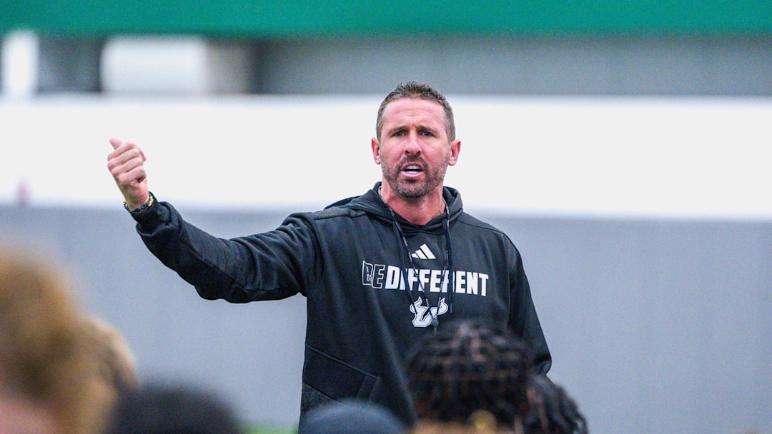 USF head football coach Brian Hartline