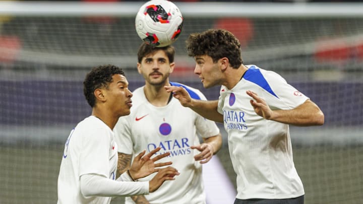 Les Parisiens à l'entrainement avant de défier Flamengo en finale de Coupe intercontinentale