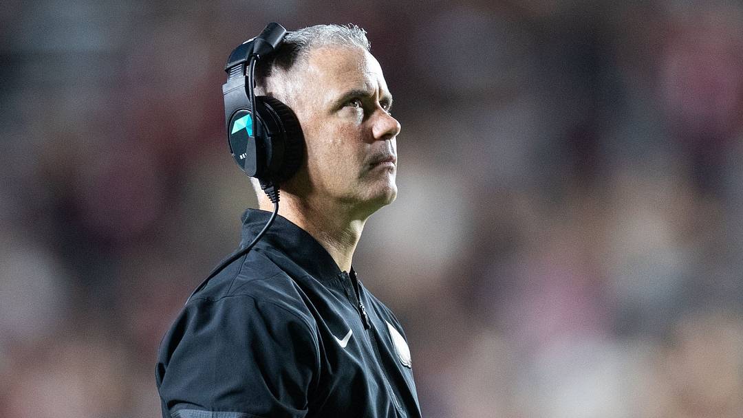 Florida State Seminoles head coach Mike Norvell watches the replay. The Florida State Seminoles defeated the New Mexico State Aggies 34-17 at Doak Campbell Stadium on Saturday, Aug. 29, 2026. Florida State Seminoles head coach Mike Norvell watches the replay. The Florida State Seminoles defeated the New Mexico State Aggies 34-17 at Doak Campbell Stadium on Saturday, Aug. 29, 2026.