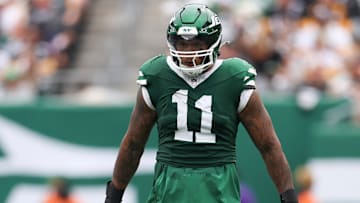 New York Jets defensive end Jermaine Johnson