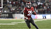 Former Washington State Cougars running back Wayshawn Parker (21) transferred to play for the Utah Utes in 2025.
