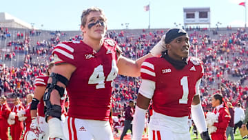 Nebraska Cornhuskers defensive end Garrett Nelson and defensive back Marques Buford Jr.