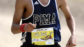 Oct 12, 2007; Walnut, CA, USA; Craig Curley of Pima won the men's 4-mile race in a course-record 20:10 in the 60th Mt. San Antonio College Cross Country Invitational.  Mandatory Credit: Kirby Lee/Image of Sport-Imagn Images