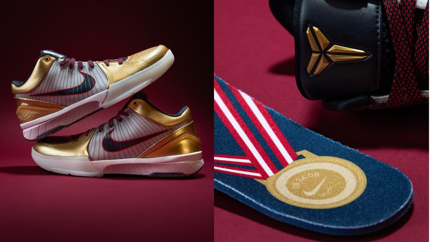Kobe shoes white and gold clearance