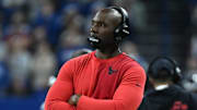 Nov 30, 2025; Indianapolis, Indiana, USA; Houston Texans head coach DeMeco Ryans during the second half against the Indianapolis Colts at Lucas Oil Stadium. Mandatory Credit: Robert Goddin-Imagn Images