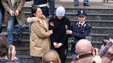 THE TWISTED TALE OF AMANDA KNOX - “Ci vediamo più tardi” - Under mounting pressure, the police try to break Amanda and Raffaele while Edda races to reunite with her daughter. ROBERTA MATTEI, GIUSEPPE DE DOMENICO, GINEVRA FERRARI, GRACE VAN PATTEN