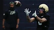 Purdue Boilermakers wide receiver Michael Jackson III (2) catches a pass