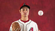 Yu-Min Lin during photo day at Salt River Fields at Talking Stick on Feb. 21, 2024.