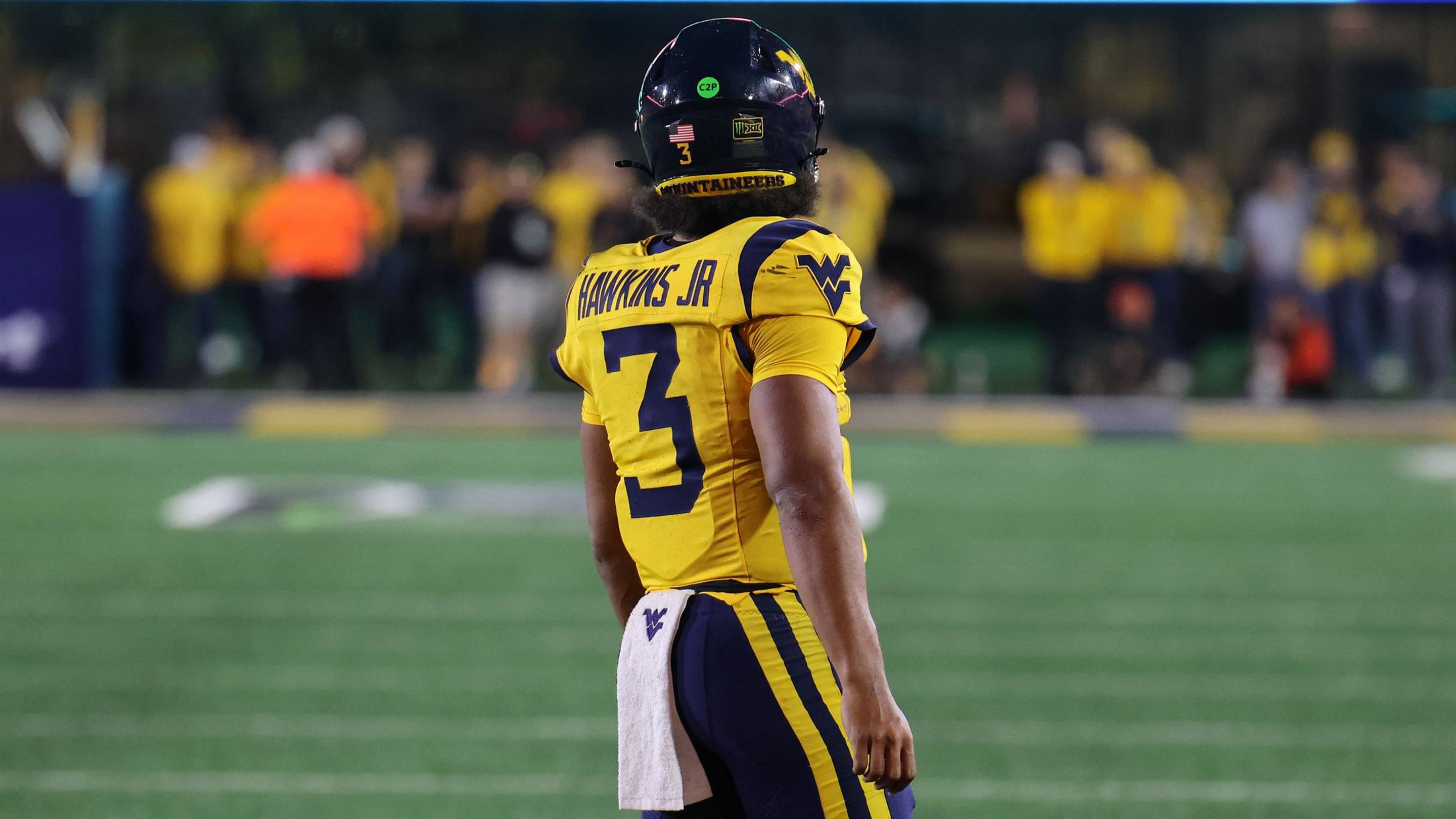 West Virginia University quarterback Mike Hawkins Jr. | Christopher Hall - West Virginia on SI