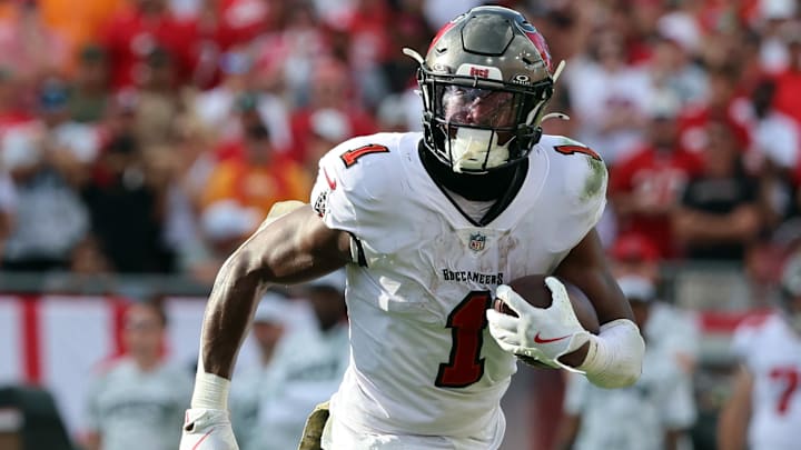 Rachaad White was a top-five fantasy running back in 2023, but the emergence of Bucky Irving could make him expendable for the Buccaneers.