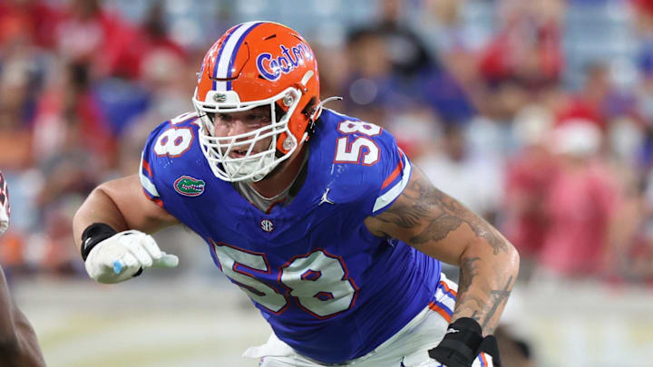 Florida Gators offensive tackle Austin Barber has been good in his limited snaps.