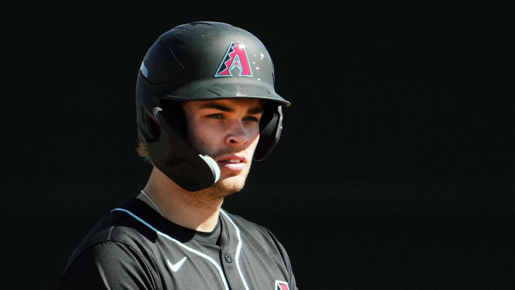 Arizona Diamondbacks prospect Jack Hurley during spring training workouts at Salt River Fields.