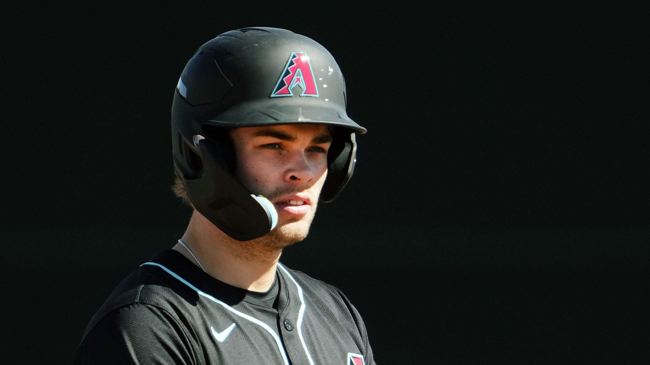 Arizona Diamondbacks prospect Jack Hurley during spring training workouts at Salt River Fields.