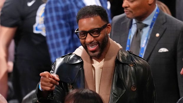Tracy McGrady attends the NBA All Star Game at Chase Center