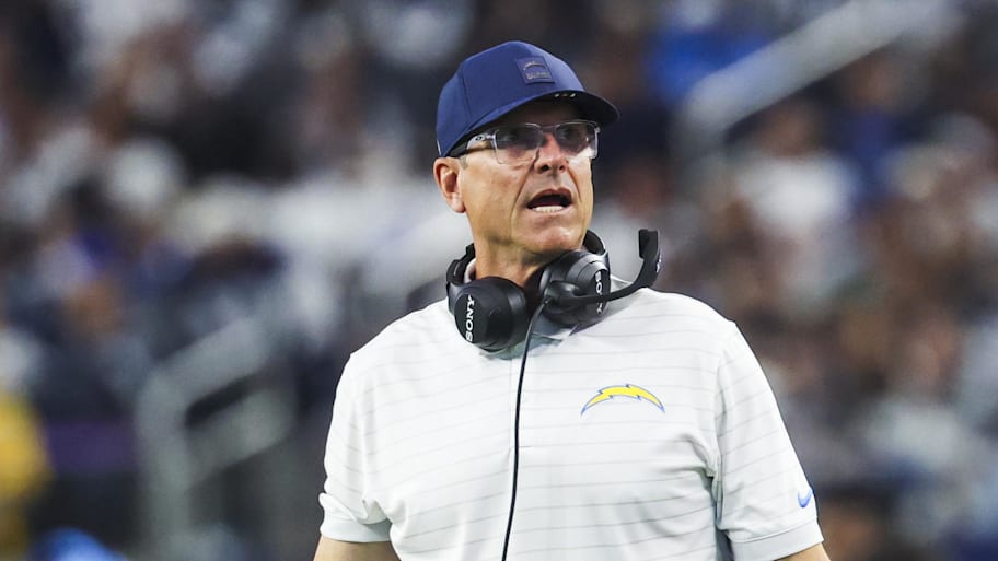 Los Angeles Chargers coach Jim Harbaugh