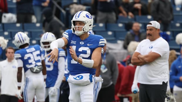 Brigham Young Cougars quarterback Jake Retzlaff