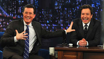 Stephen Colbert Visits "Late Night With Jimmy Fallon"