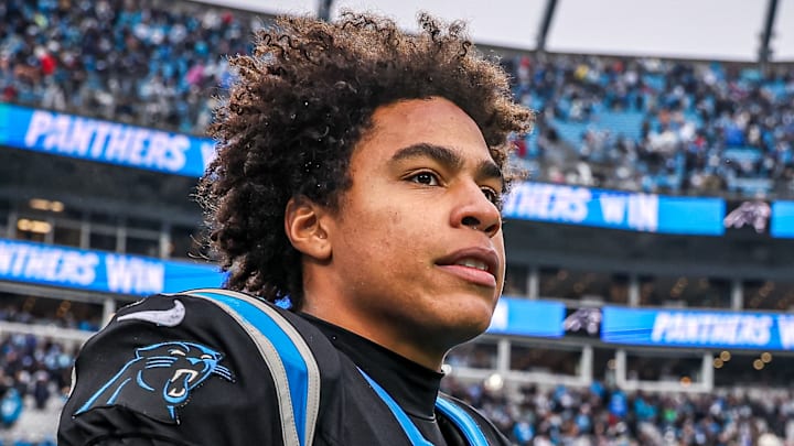 Carolina Panthers wide receiver Jalen Coker