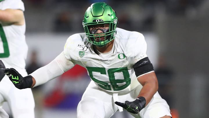 Immanuel Iheanacho is Oregon's highest-rated offensive line recruit since Penei Sewell, a first-round draft pick and Outland Trophy winner.