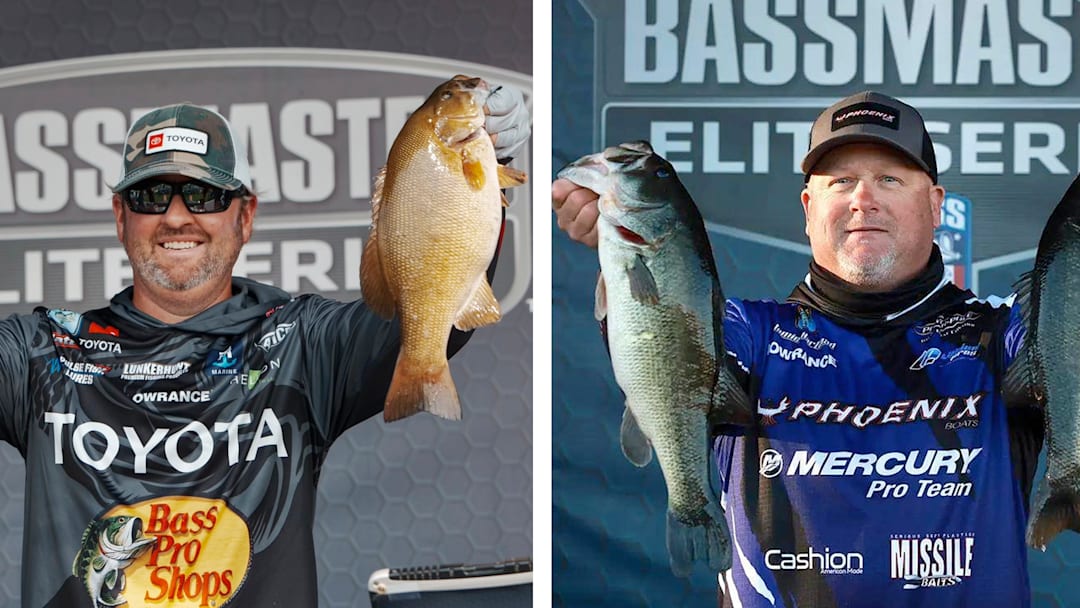 Matt Arey (left) and Jamie Hartman both stepped away from the 2026 Bassmaster Elite Series on May 4 due to medical issues.