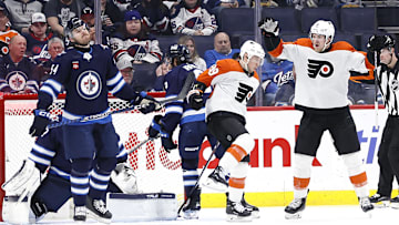Cam Atkinson broke a lengthy drought with two goals when the Flyers last faced the Jets. Can he get on the scoreboard again?
