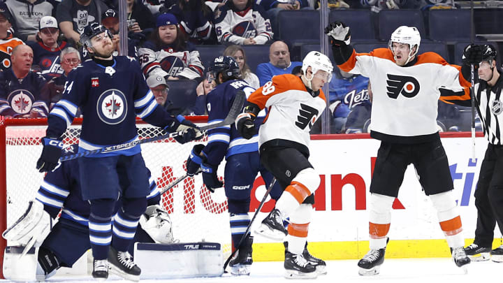 Cam Atkinson broke a lengthy drought with two goals when the Flyers last faced the Jets. Can he get on the scoreboard again?