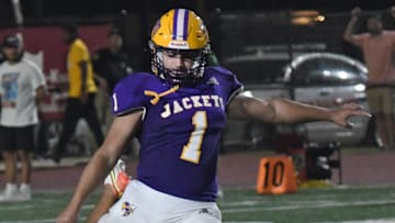 Byrd's Abram Murray kicks off to Captain Shreve Thursday in a 1-5A contest at Shreveport's Lee Hedges Stadium.

Shr Byrdcaptainshrevefootball 0922 16
