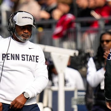Penn State Nittany Lions interim head coach Terry Smith in the first half against the Ohio State Buckeye at Ohio Stadium.