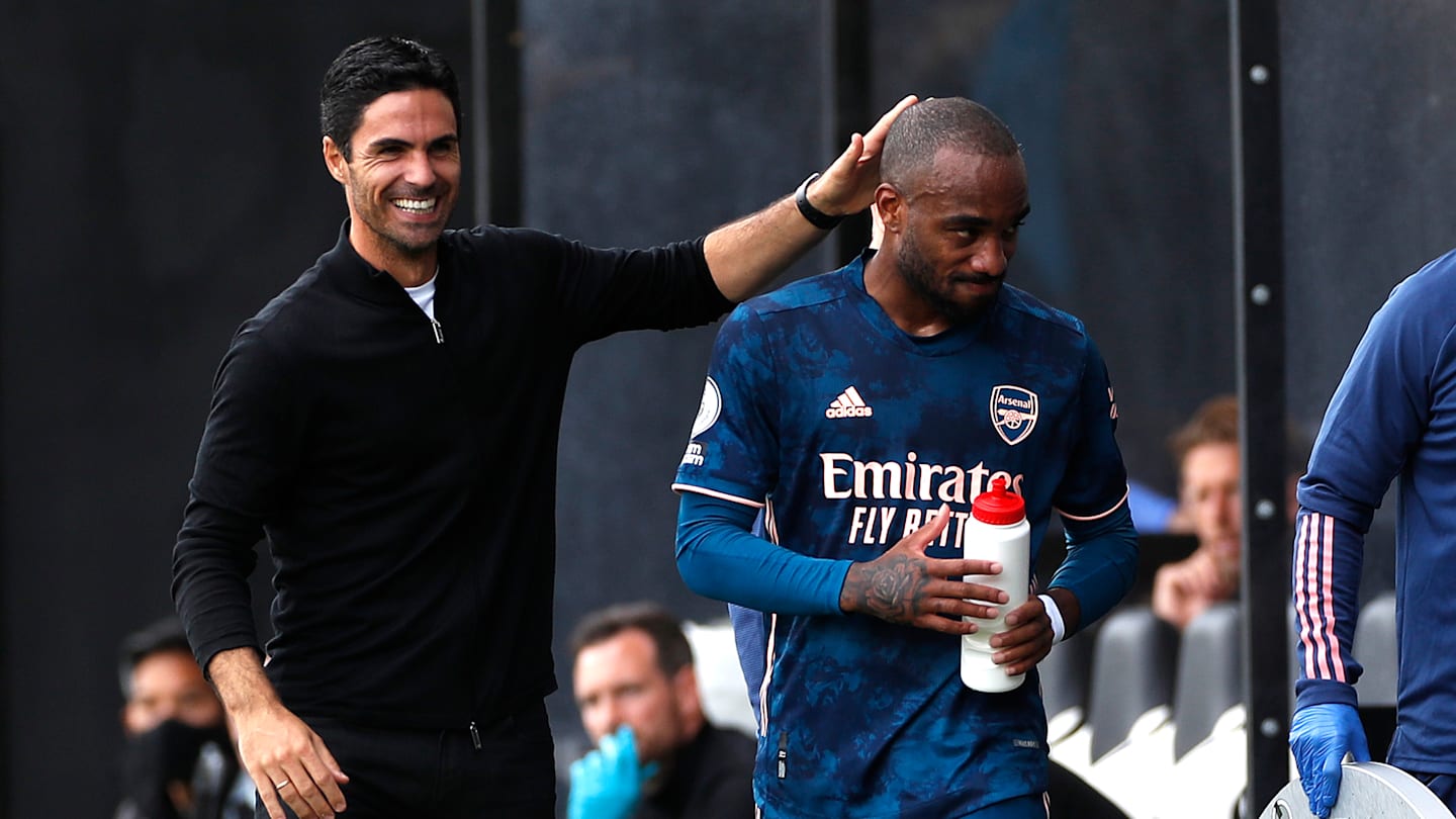 Mikel Arteta praised Alexandre Lacazette leaving Arsenal