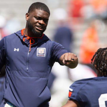 Auburn Tigers wide receivers coach Marcus Davis is getting an influx of young talent