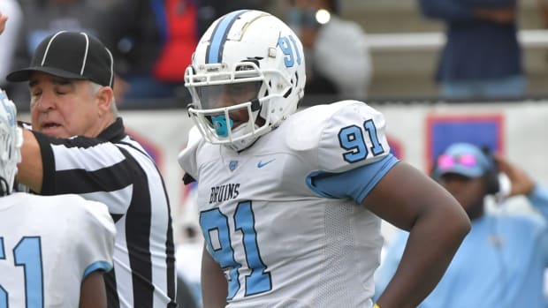 South Florence defensive lineman Amare Adams.