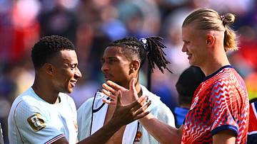 Mbappé (l.), Olise (m.) und Haaland: Sieht so bald das Real-Sturmtrio aus?