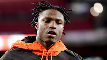 Washington Commanders running back Demetric Felton