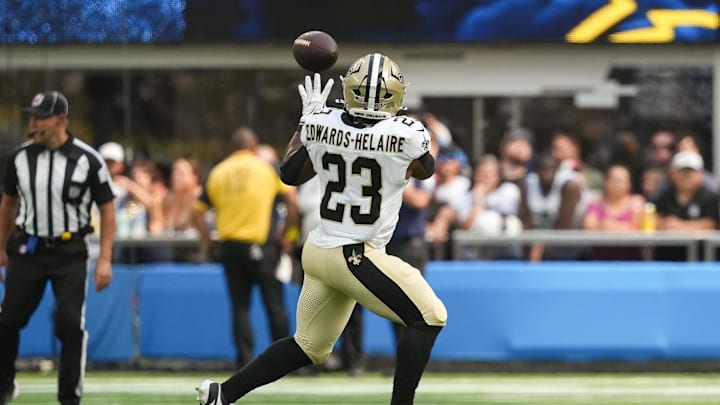 New Orleans Saints running back Clyde Edwards-Helaire