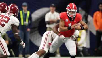 Georgia Bulldogs quarterback Justin Fields (1)