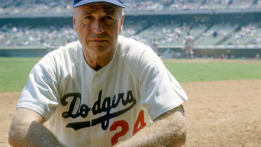 Los Angeles Dodgers manager Walter Alston poses during the 1963 season.