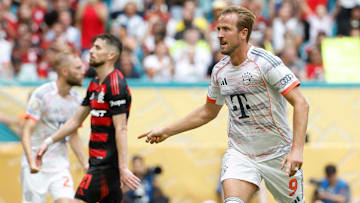 Bayern Munich star Harry Kane showed his ruthless finishing skills against Flamengo.