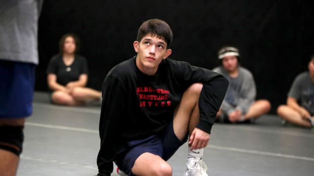 Palm Desert wrestler Brock Mantanona