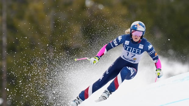 A photo of Lindsey Vonn in the World Cup Finals