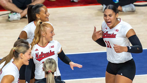 Nebraska outside hitter Teraya Sigler