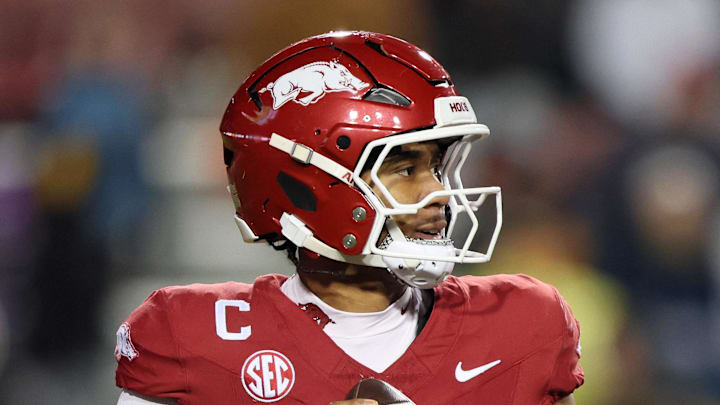 Arkansas Razorbacks quarterback Taylen Green