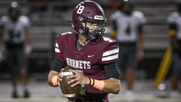 Flour Bluff's Jayden Paluseo.